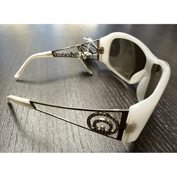 Chopard Rectangular Shield White & Gold Ladies Sunglasses SCH 029S 9EN CH 294314
